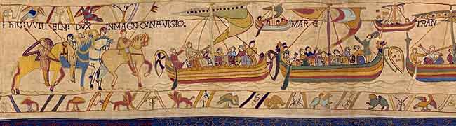 The Crossing scene 1 - Bayeux Tapestry